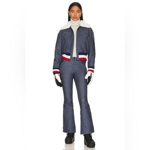 SET Perfect Moment Denim Faux Fur Ski Jacket and Pants